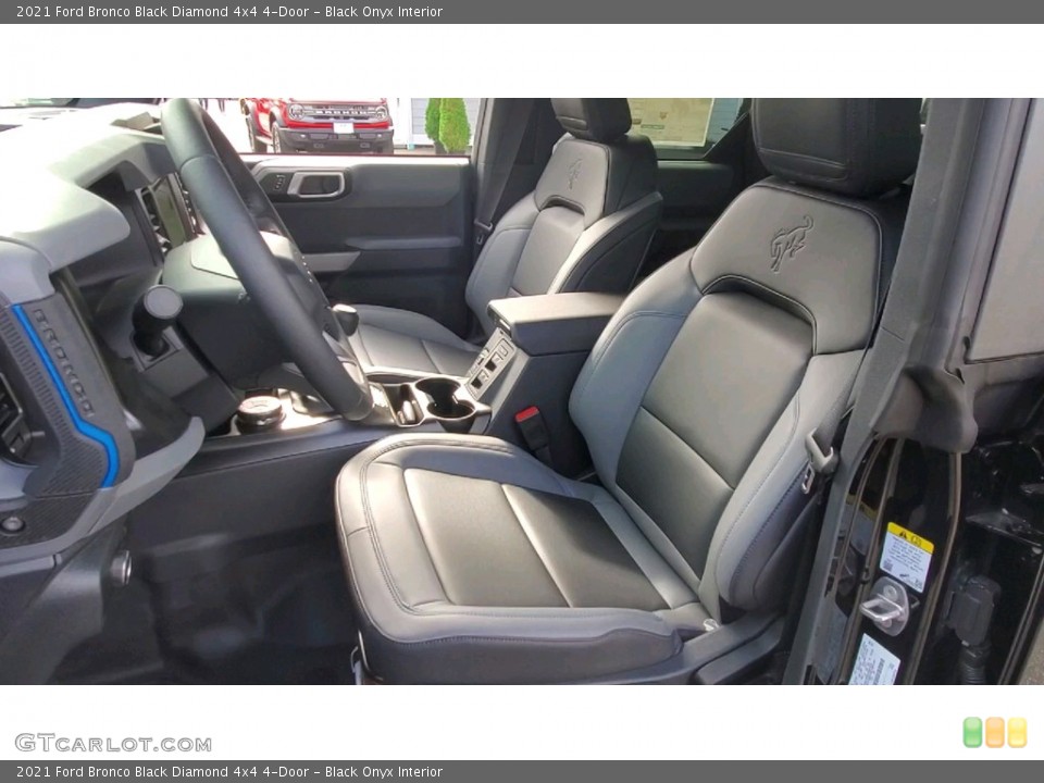 Black Onyx Interior Front Seat for the 2021 Ford Bronco Black Diamond 4x4 4-Door #143111024