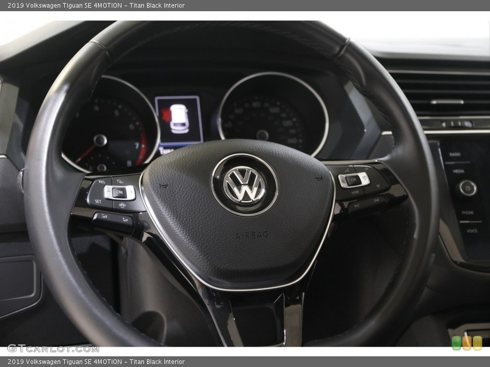 Titan Black Interior Steering Wheel for the 2019 Volkswagen Tiguan SE 4MOTION #143112371