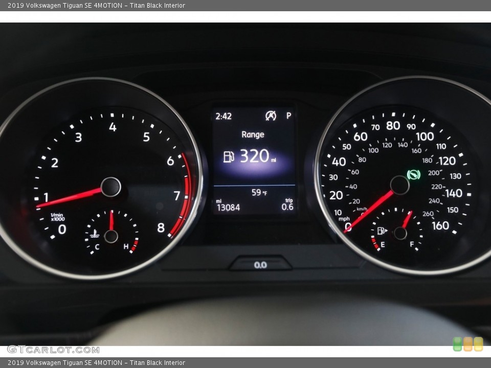 Titan Black Interior Gauges for the 2019 Volkswagen Tiguan SE 4MOTION #143112394