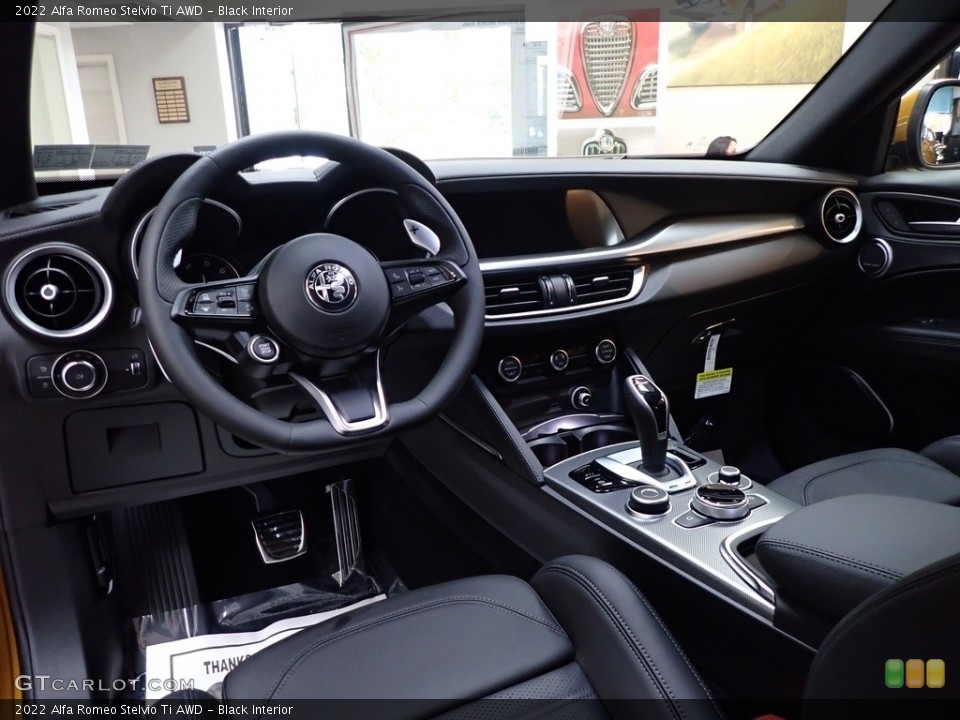 Black Interior Front Seat for the 2022 Alfa Romeo Stelvio Ti AWD #143113399