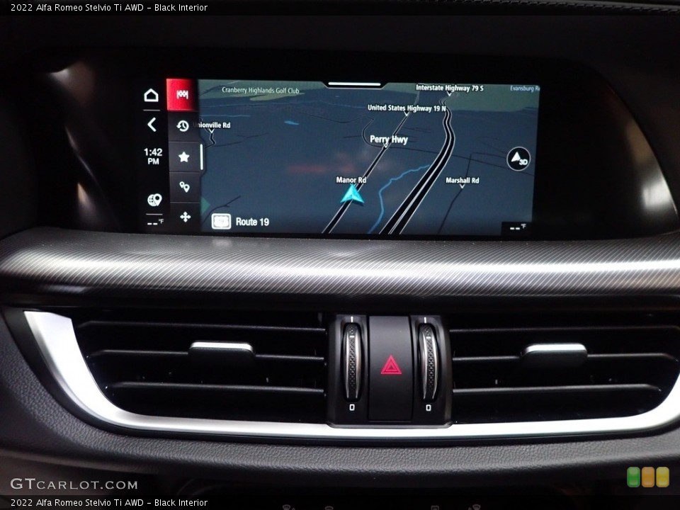 Black Interior Navigation for the 2022 Alfa Romeo Stelvio Ti AWD #143113465