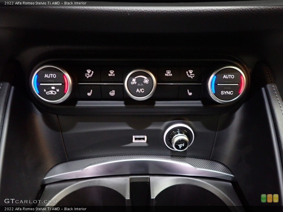 Black Interior Controls for the 2022 Alfa Romeo Stelvio Ti AWD #143113486