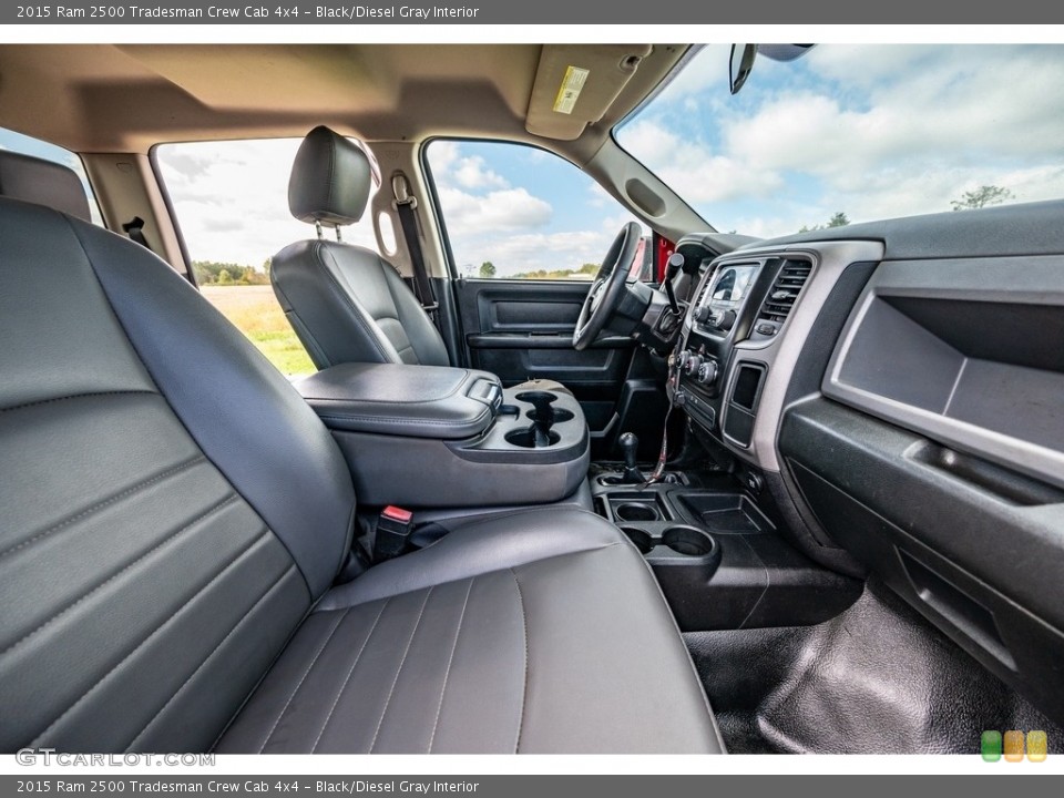 Black/Diesel Gray Interior Front Seat for the 2015 Ram 2500 Tradesman Crew Cab 4x4 #143113573