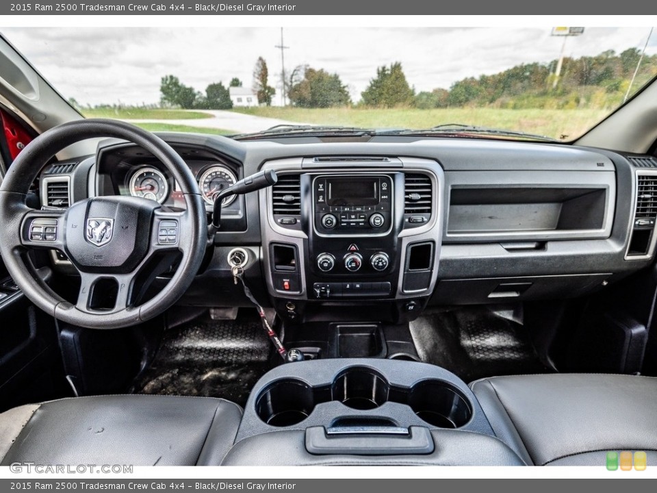 Black/Diesel Gray Interior Photo for the 2015 Ram 2500 Tradesman Crew Cab 4x4 #143113612