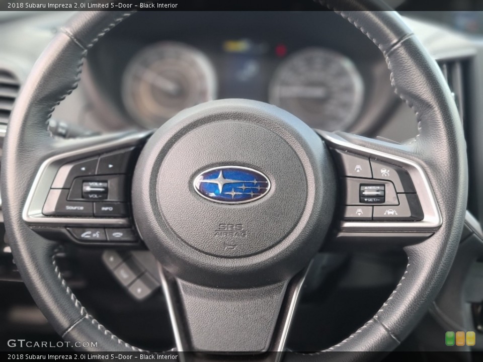 Black Interior Steering Wheel for the 2018 Subaru Impreza 2.0i Limited 5-Door #143113810
