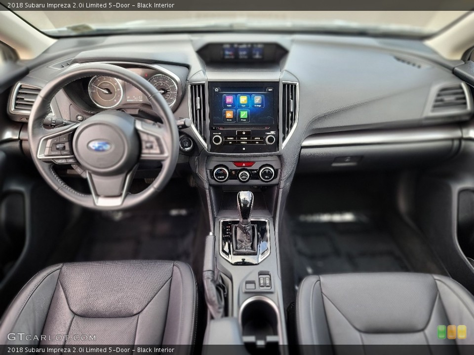 Black Interior Dashboard for the 2018 Subaru Impreza 2.0i Limited 5-Door #143113879