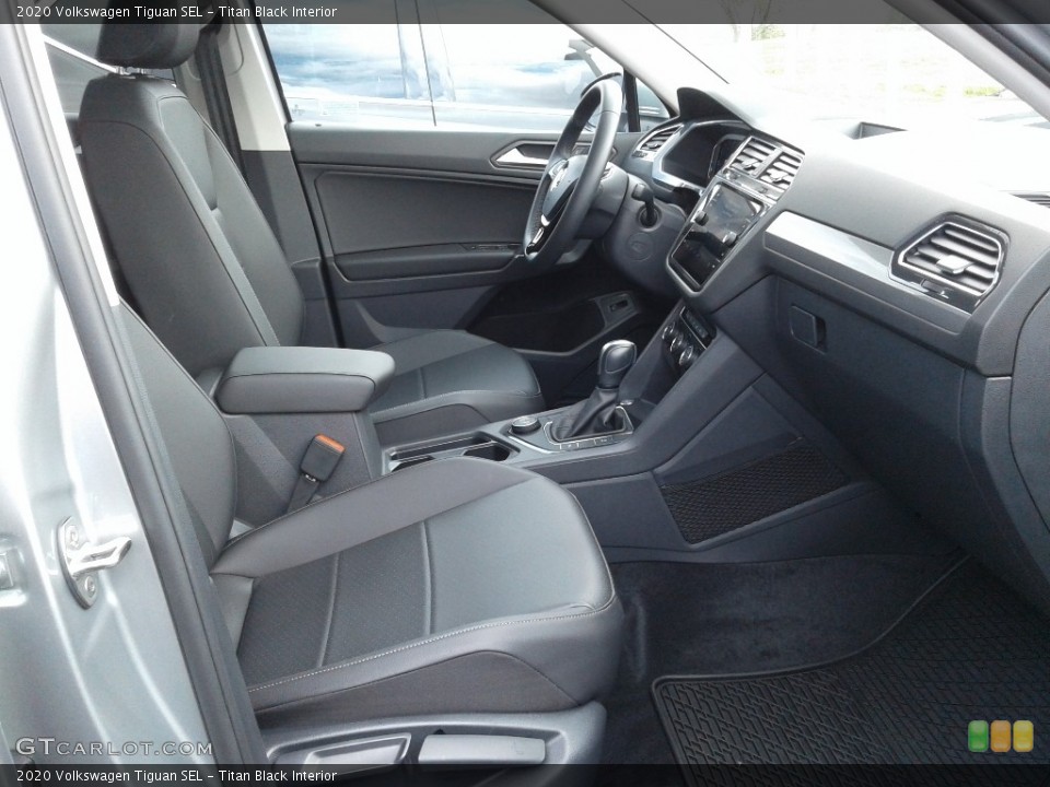 Titan Black Interior Front Seat for the 2020 Volkswagen Tiguan SEL #143114137