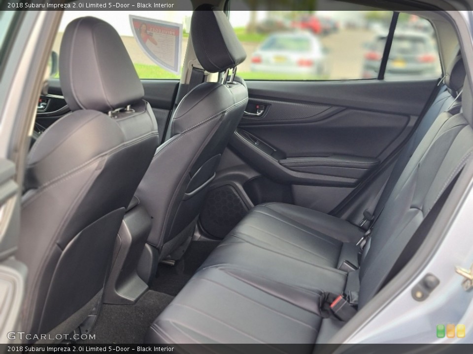 Black Interior Rear Seat for the 2018 Subaru Impreza 2.0i Limited 5-Door #143114281