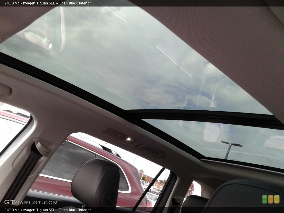 Titan Black Interior Sunroof for the 2020 Volkswagen Tiguan SEL #143114422