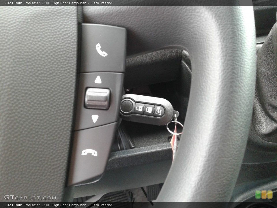 Black Interior Steering Wheel for the 2021 Ram ProMaster 2500 High Roof Cargo Van #143114935
