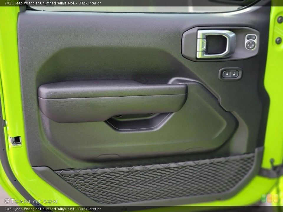Black Interior Door Panel for the 2021 Jeep Wrangler Unlimited Willys 4x4 #143115025