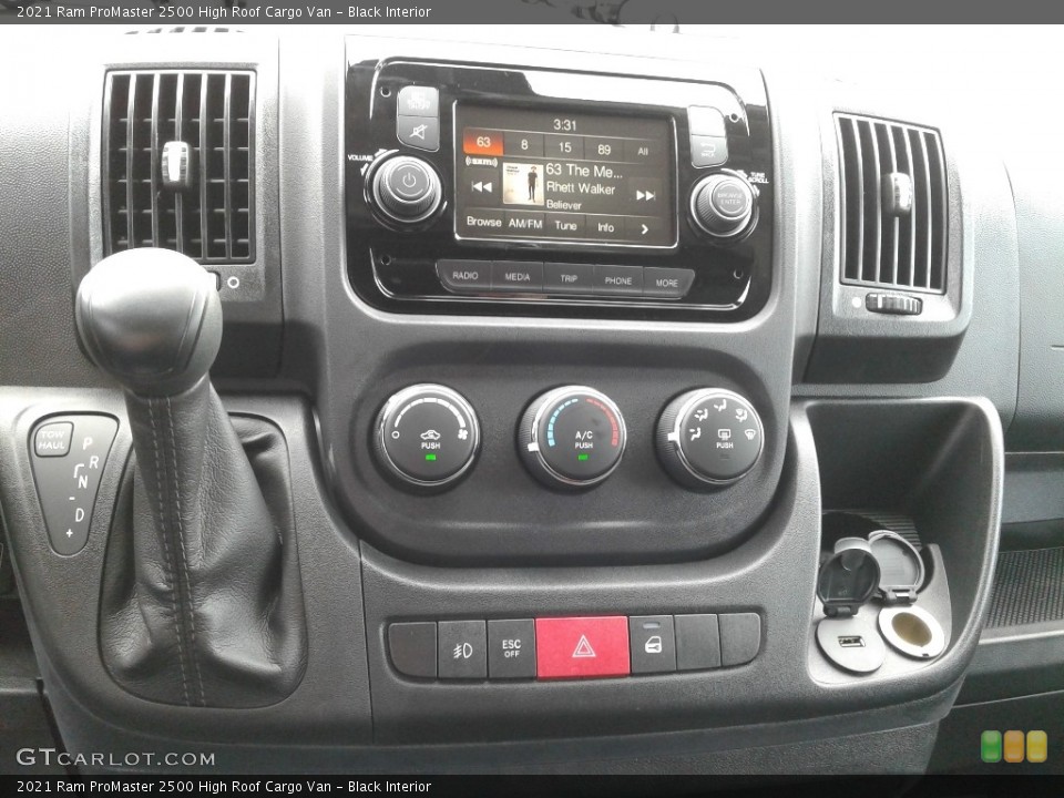 Black Interior Controls for the 2021 Ram ProMaster 2500 High Roof Cargo Van #143115049