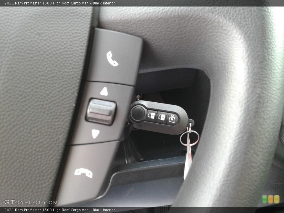 Black Interior Steering Wheel for the 2021 Ram ProMaster 1500 High Roof Cargo Van #143115535