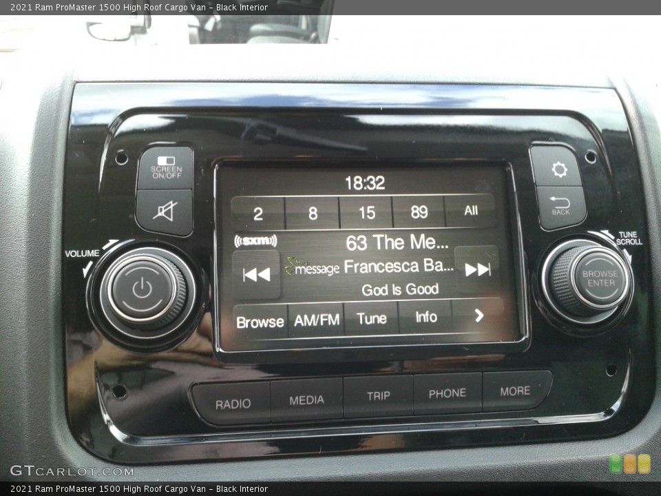 Black Interior Audio System for the 2021 Ram ProMaster 1500 High Roof Cargo Van #143115598