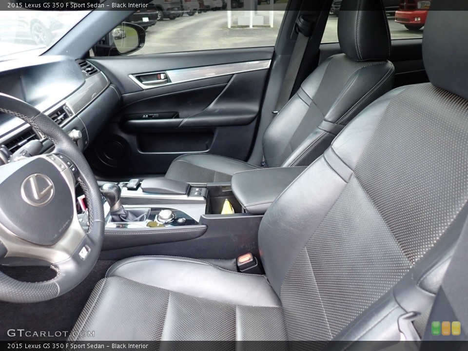 Black Interior Front Seat for the 2015 Lexus GS 350 F Sport Sedan #143116234