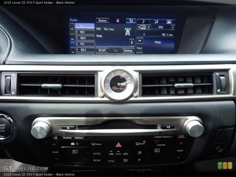 Black Interior Controls for the 2015 Lexus GS 350 F Sport Sedan #143116387