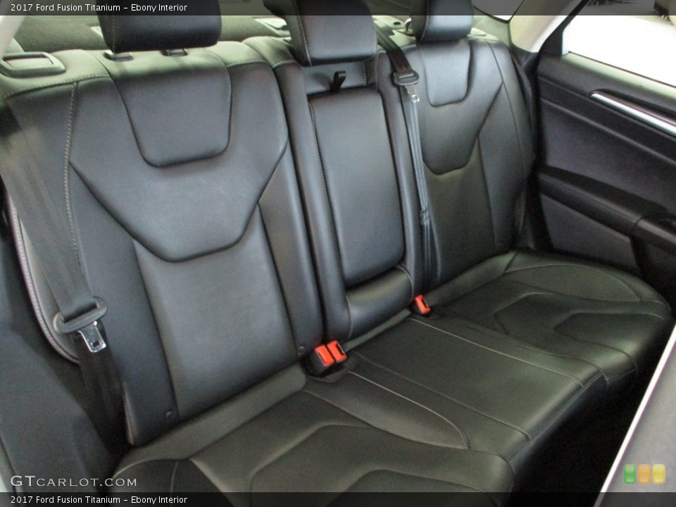 Ebony Interior Rear Seat for the 2017 Ford Fusion Titanium #143120332