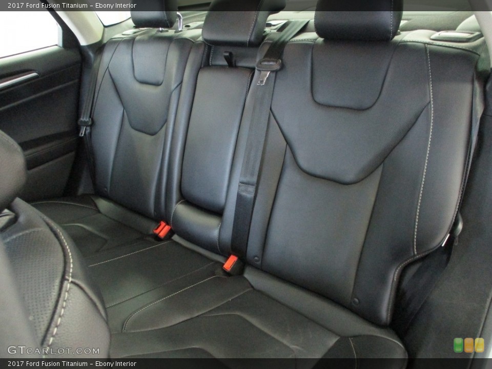 Ebony Interior Rear Seat for the 2017 Ford Fusion Titanium #143120398