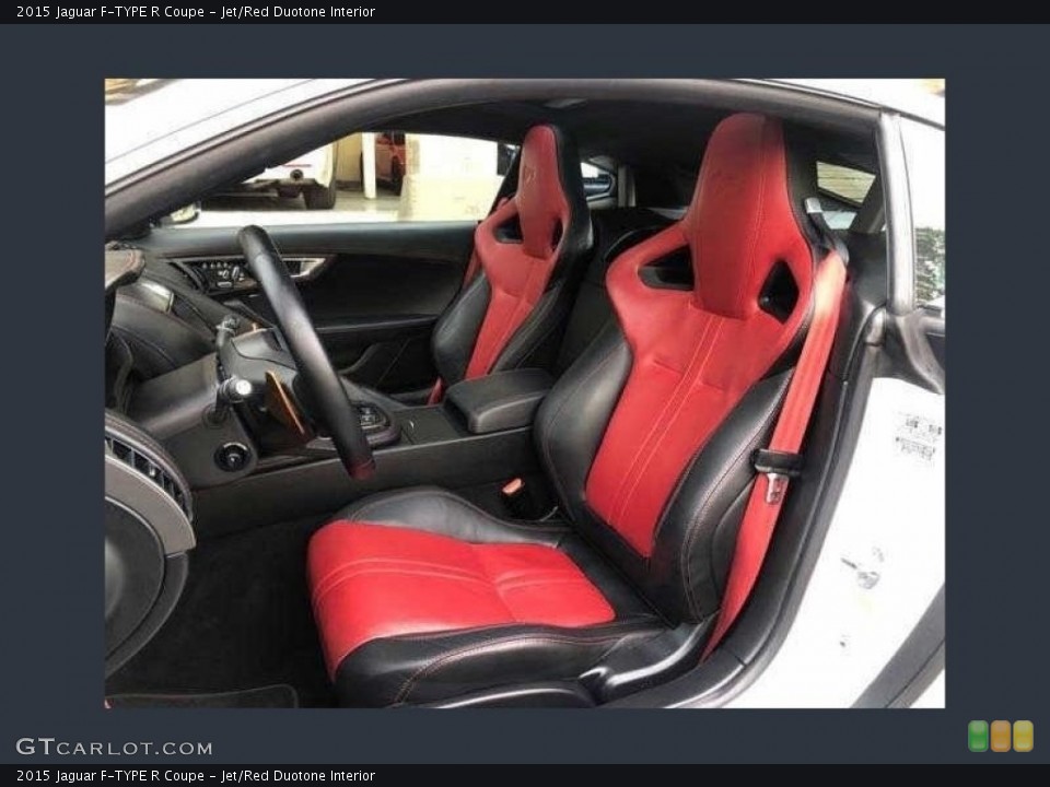 Jet/Red Duotone Interior Front Seat for the 2015 Jaguar F-TYPE R Coupe #143122663