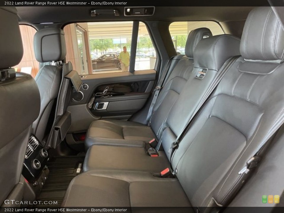 Ebony/Ebony Interior Rear Seat for the 2022 Land Rover Range Rover HSE Westminster #143124890