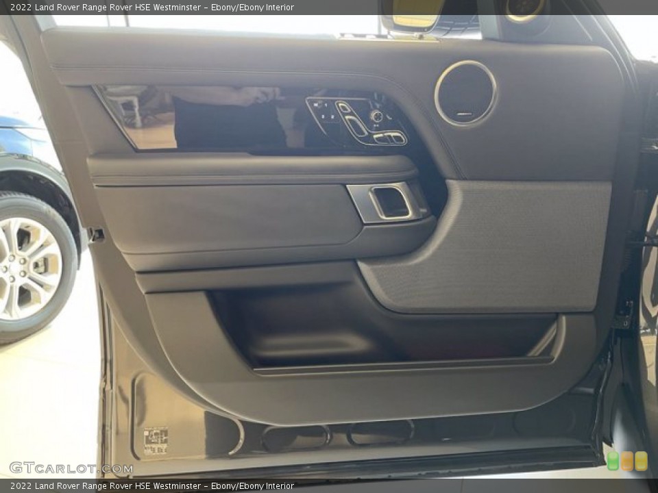 Ebony/Ebony Interior Door Panel for the 2022 Land Rover Range Rover HSE Westminster #143125055