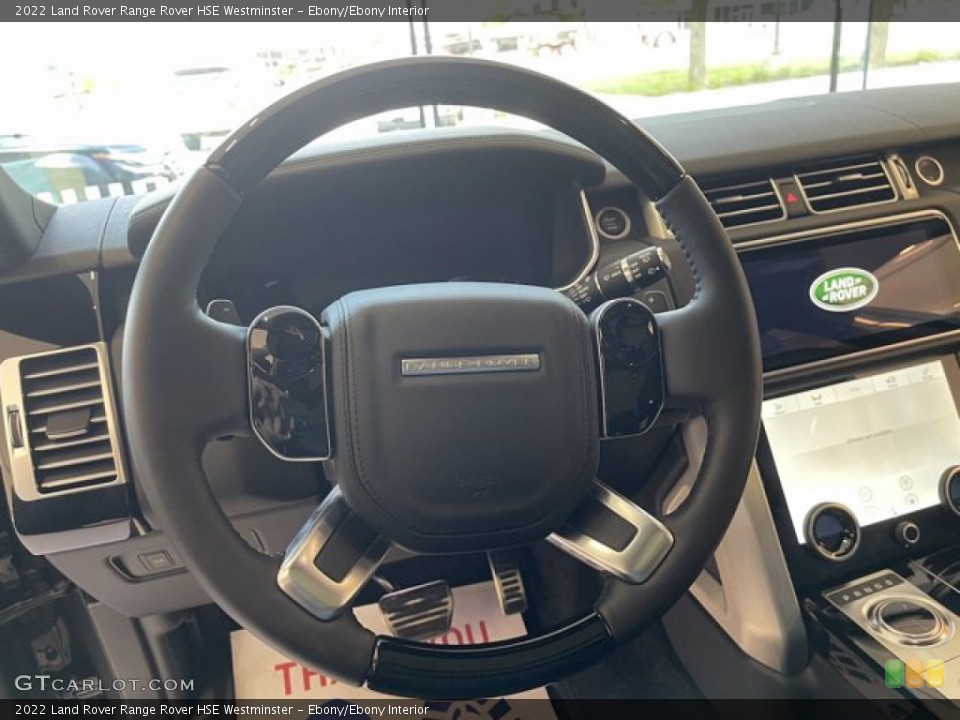 Ebony/Ebony Interior Steering Wheel for the 2022 Land Rover Range Rover HSE Westminster #143125090