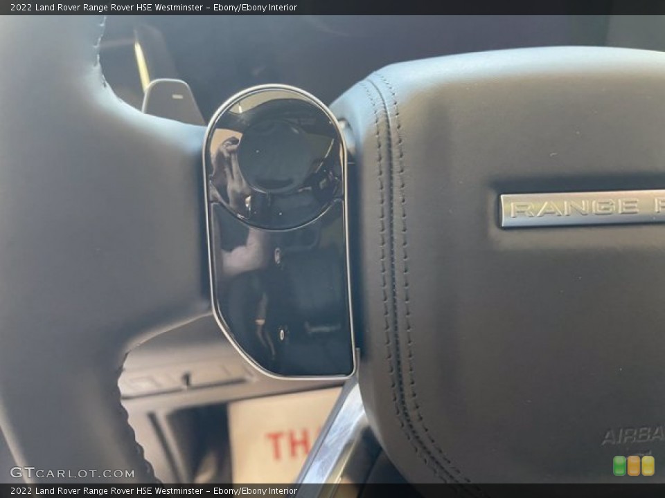 Ebony/Ebony Interior Steering Wheel for the 2022 Land Rover Range Rover HSE Westminster #143125106