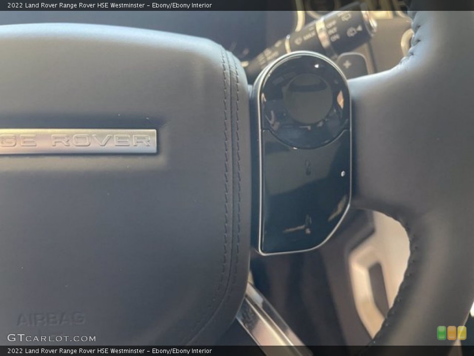 Ebony/Ebony Interior Steering Wheel for the 2022 Land Rover Range Rover HSE Westminster #143125124