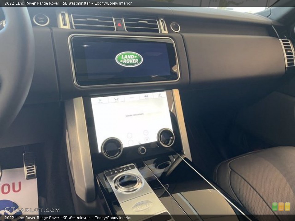 Ebony/Ebony Interior Dashboard for the 2022 Land Rover Range Rover HSE Westminster #143125139