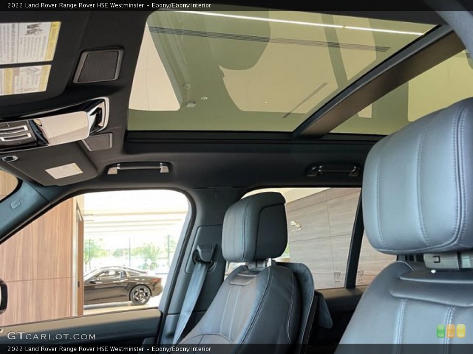 Ebony/Ebony Interior Sunroof for the 2022 Land Rover Range Rover HSE Westminster #143125195