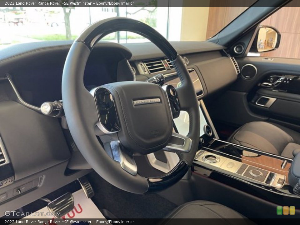 Ebony/Ebony Interior Steering Wheel for the 2022 Land Rover Range Rover HSE Westminster #143125223