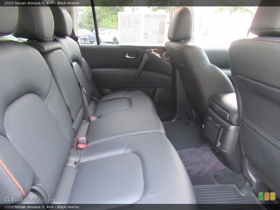 Black Interior Rear Seat for the 2020 Nissan Armada SL 4x4 #143125499