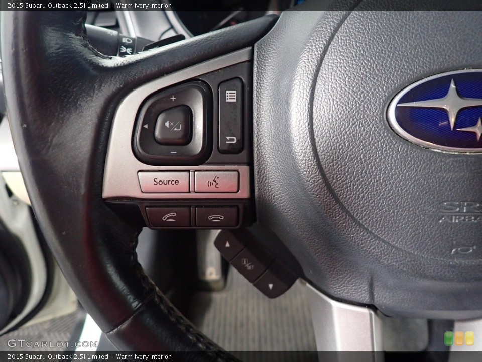 Warm Ivory Interior Steering Wheel for the 2015 Subaru Outback 2.5i Limited #143125892