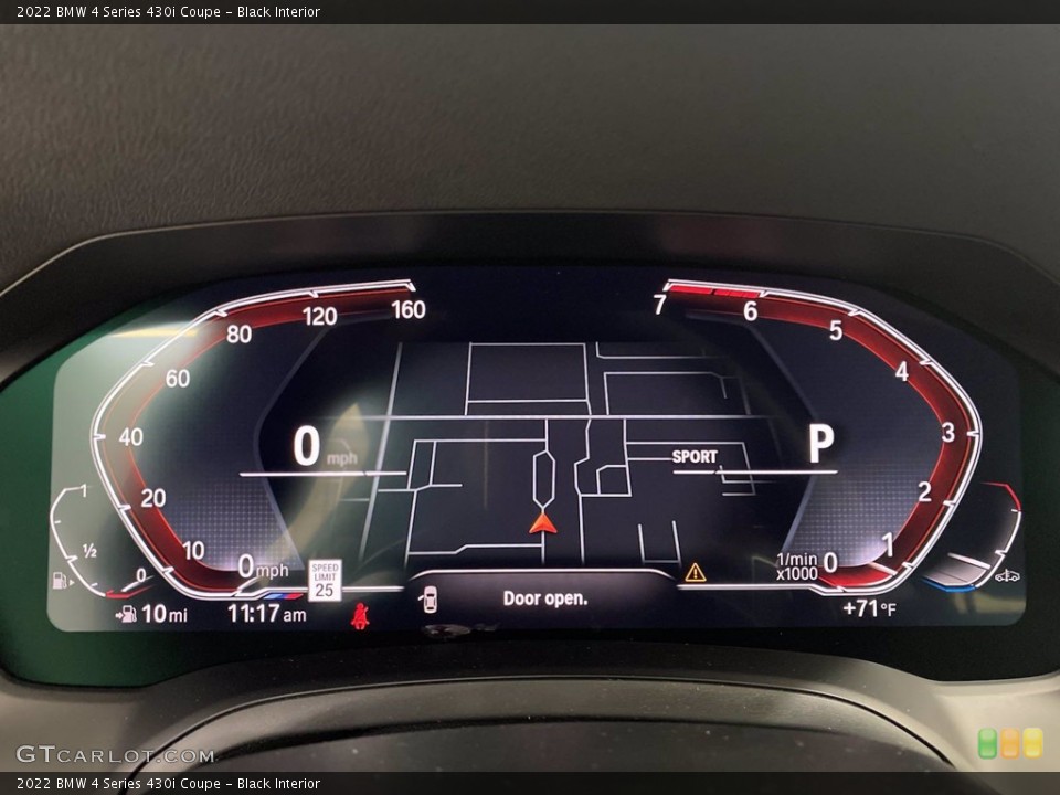 Black Interior Gauges for the 2022 BMW 4 Series 430i Coupe #143125907