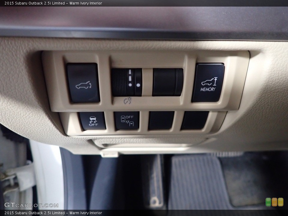 Warm Ivory Interior Controls for the 2015 Subaru Outback 2.5i Limited #143125919