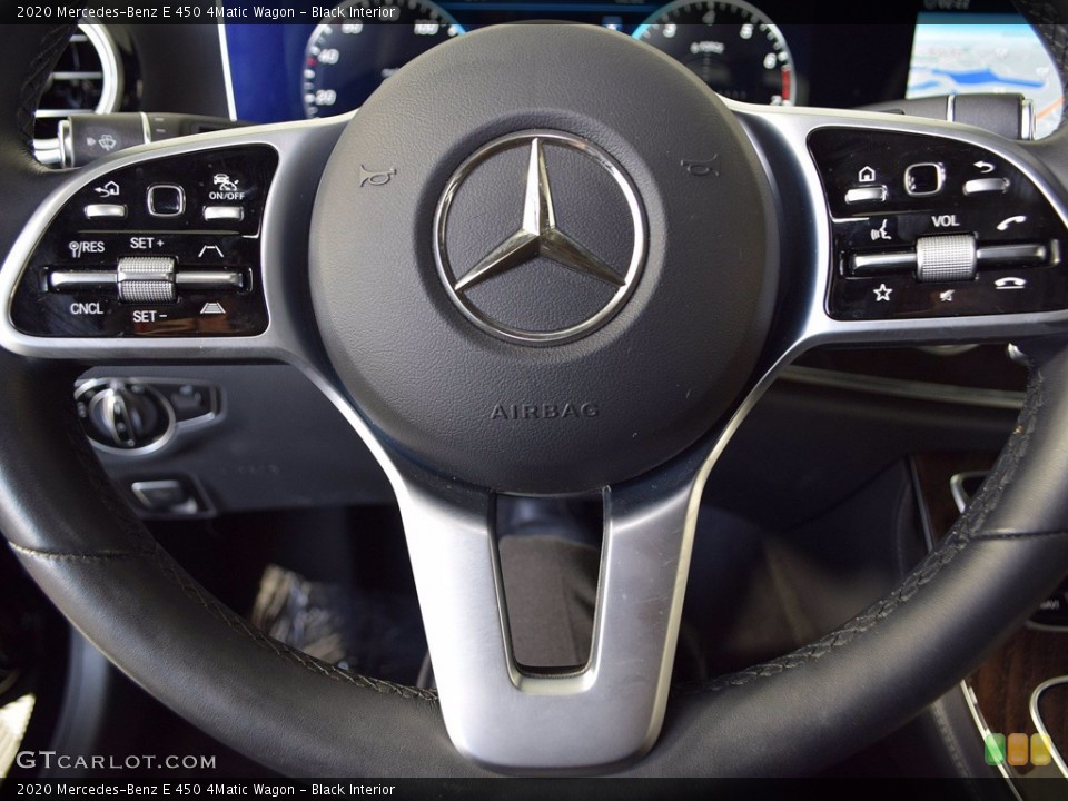 Black Interior Steering Wheel for the 2020 Mercedes-Benz E 450 4Matic Wagon #143127762