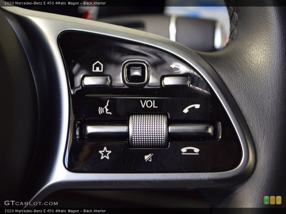 Black Interior Steering Wheel for the 2020 Mercedes-Benz E 450 4Matic Wagon #143127788