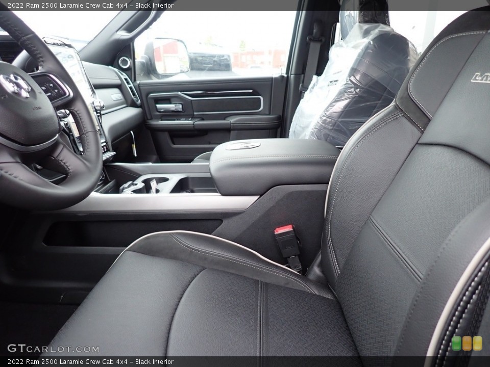 Black Interior Front Seat for the 2022 Ram 2500 Laramie Crew Cab 4x4 #143128044