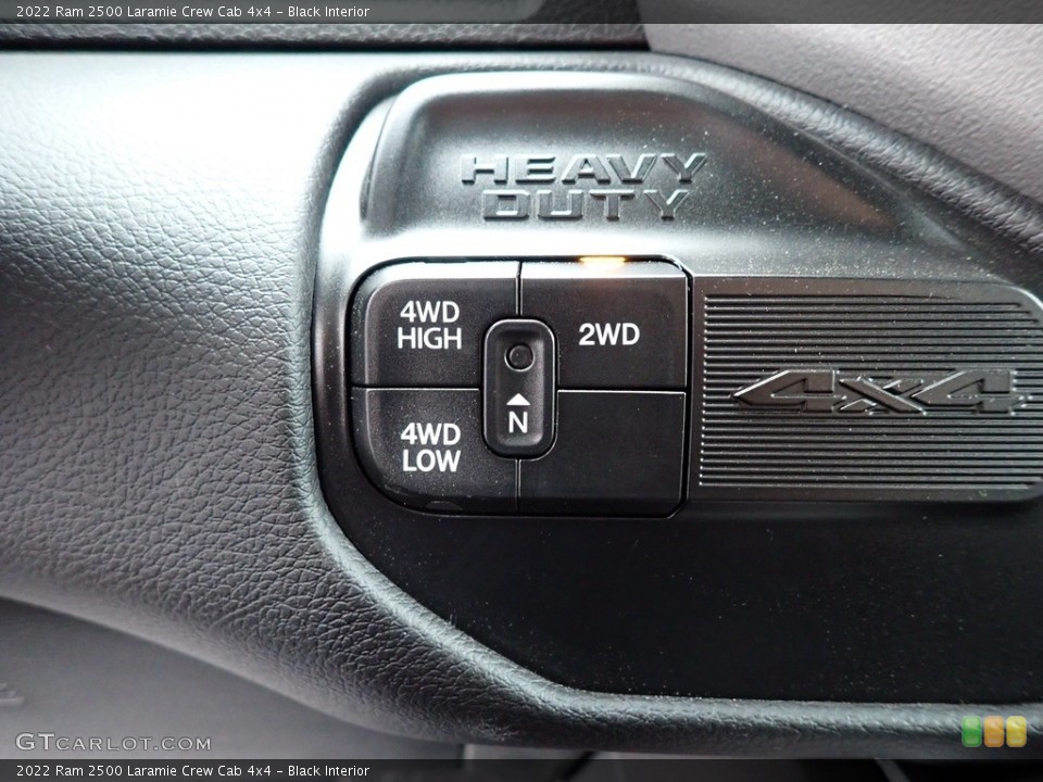 Black Interior Controls for the 2022 Ram 2500 Laramie Crew Cab 4x4 #143128203