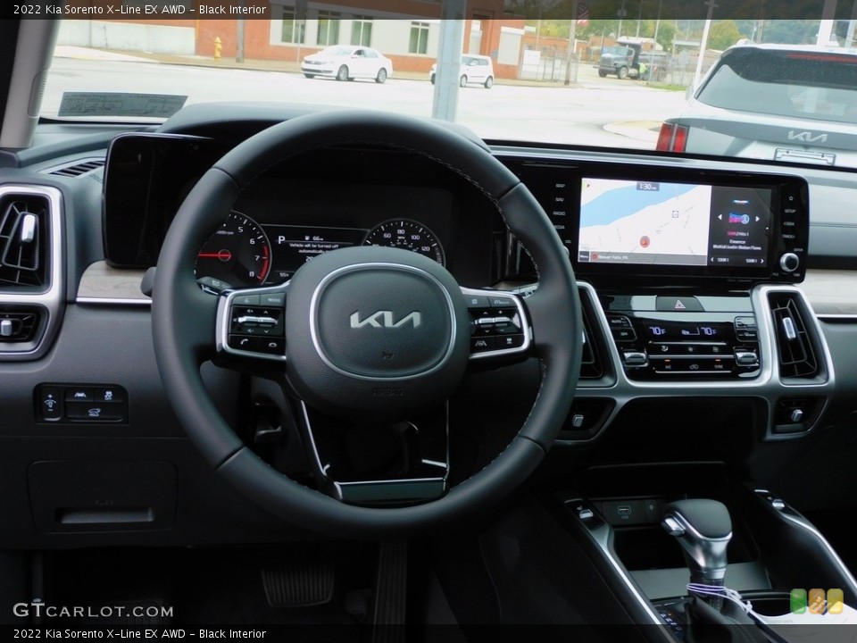 Black Interior Steering Wheel for the 2022 Kia Sorento X-Line EX AWD #143128206