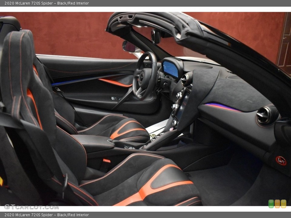 Black/Red 2020 McLaren 720S Interiors