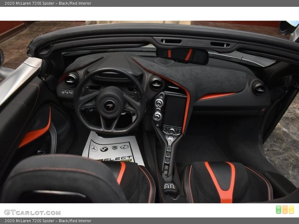 Black/Red Interior Dashboard for the 2020 McLaren 720S Spider #143131104