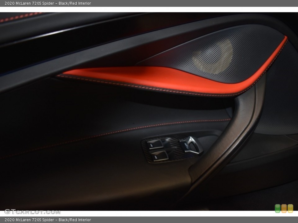 Black/Red Interior Door Panel for the 2020 McLaren 720S Spider #143131122