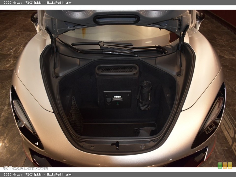 Black/Red Interior Trunk for the 2020 McLaren 720S Spider #143131140