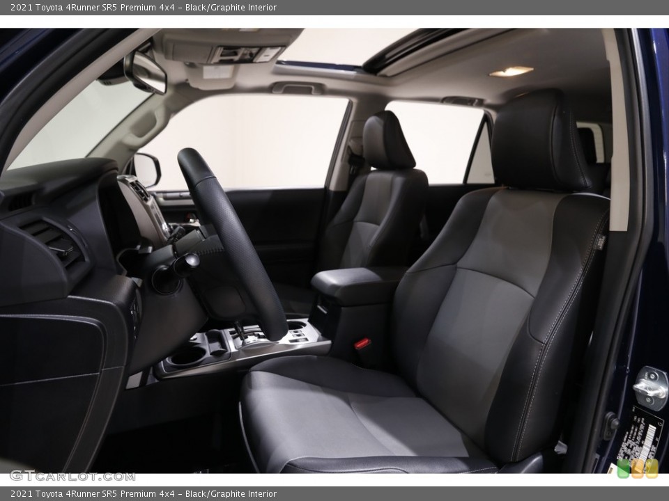Black/Graphite Interior Front Seat for the 2021 Toyota 4Runner SR5 Premium 4x4 #143131227