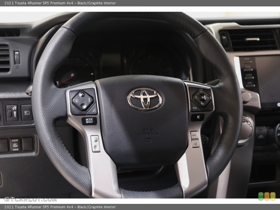 Black/Graphite Interior Steering Wheel for the 2021 Toyota 4Runner SR5 Premium 4x4 #143131260