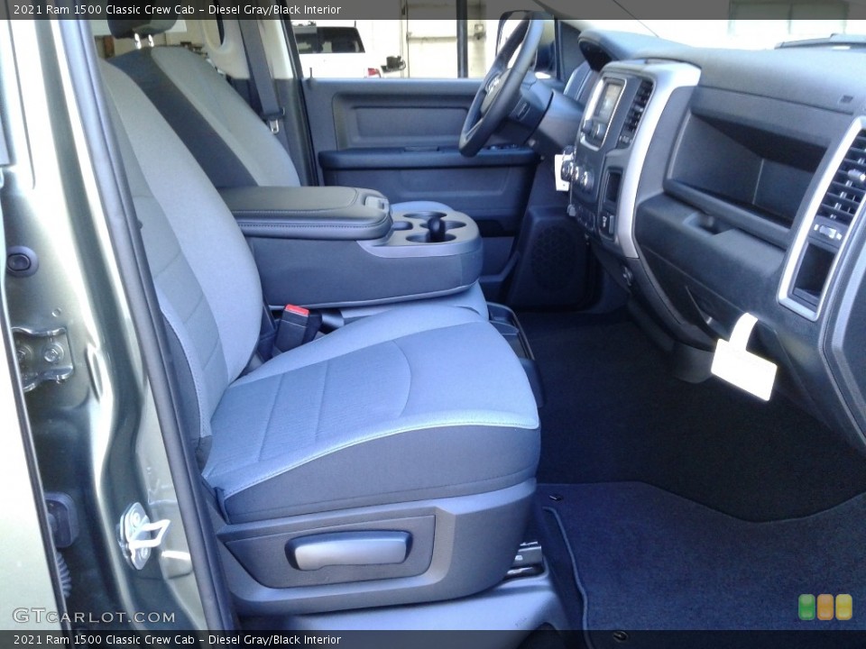 Diesel Gray/Black Interior Front Seat for the 2021 Ram 1500 Classic Crew Cab #143132058