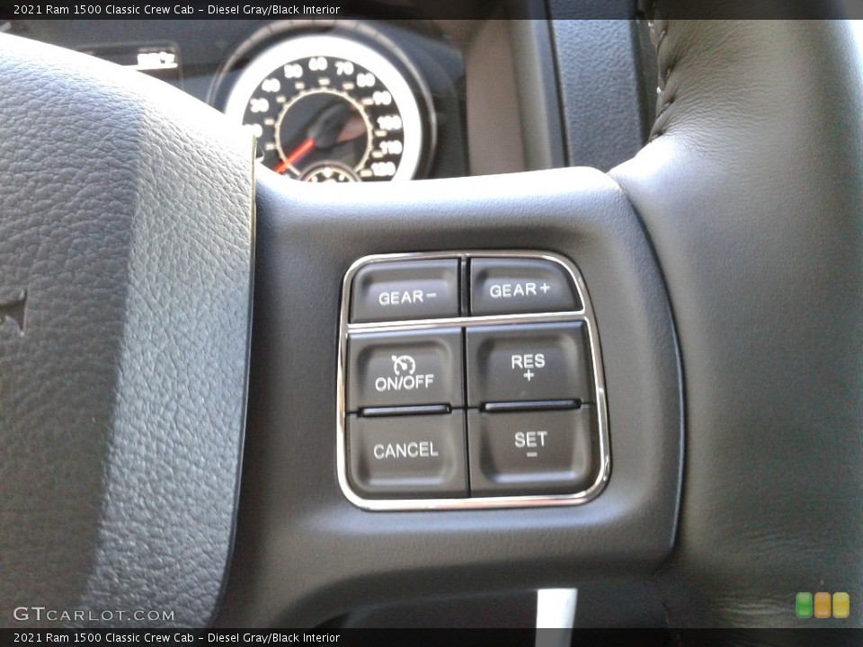 Diesel Gray/Black Interior Steering Wheel for the 2021 Ram 1500 Classic Crew Cab #143132115
