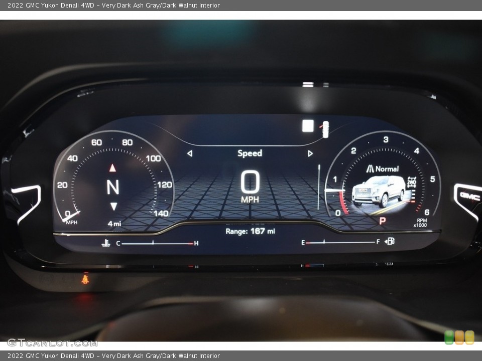Very Dark Ash Gray/Dark Walnut Interior Gauges for the 2022 GMC Yukon Denali 4WD #143136900