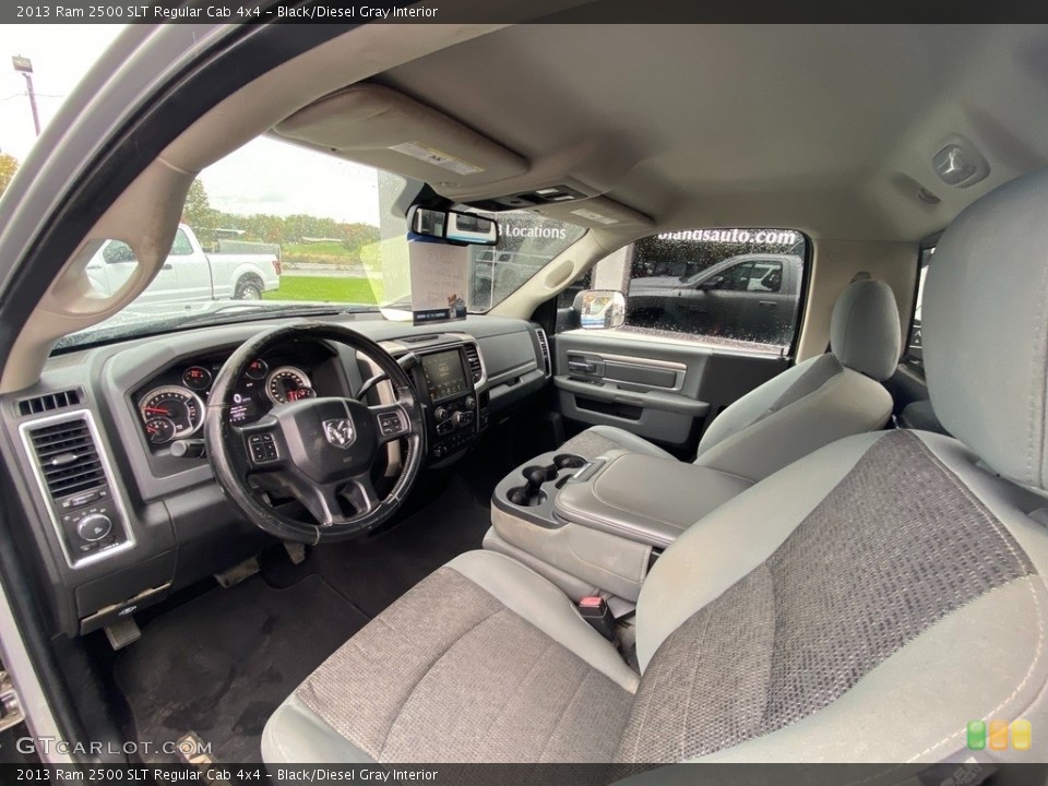 Black/Diesel Gray Interior Photo for the 2013 Ram 2500 SLT Regular Cab 4x4 #143140011
